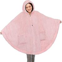 Women's Blanket Sherpa Fleece Teddy Front Pocket Light Purple Light Blue Green Solid Color Loose Fit Street Hoodie Long Sleeve Fleece One-Size Lightinthebox - thumbnail