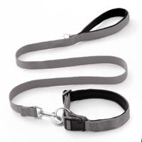 Helepet Nylon Dog Leash Collar Set Grey Small