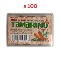 Ding Dong Tamarind Candy Hot 100G Pack of 100