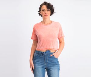Womens Crop Top  Coral