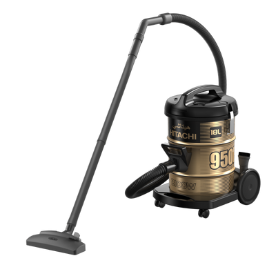 Hitachi Drum Vacuum Cleaner 2100Watts Black Color - CV950F24 Hitachi Drum Vacuum Cleaner 2100Watts Black Color - CV950F24