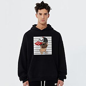 Unisex Hoodie Cartoon Print Casual Casual Hoodies Sweatshirts  Blue Yellow Khaki Lightinthebox
