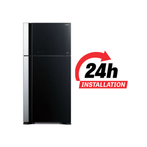 Hitachi 601L Inverter Refrigerator, Glass Black , RVG760PUK7GBK