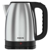 Nikai Stainless Steel Electric Kettle 1.8L 2200W Silver/Black - NK420A