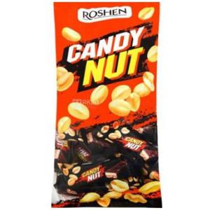 Roshen Candy Nut Soft Caramel With Peanuts 1kg,(8x2Packs) Carton