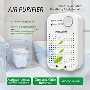 Portable Air Purifier Anion Air Purification  Air Freshener Ionizer Cleaner Dust Cigarette Smoke Remover Toilet Deodorant Lightinthebox