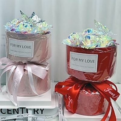 Golden Foil Flower Bouquet Graduation Season Aurora Rose Bouquet Simulation Flower Eternal Flower Valentine'S Day Gift Box For Girls Cute And Romantic Bouquet Suitable For Giving Valentine'S Day Lightinthebox