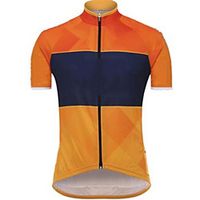 CAWANFLY Men's Short Sleeve Cycling Jersey Summer Black  Orange Bike Tracksuit Jersey Top Road Bike Cycling Quick Dry Sports Clothing Apparel  Micro-elastic Lightinthebox - thumbnail
