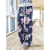 Women's Wide Leg Pants Trousers Full Length Vacation Fashion Outdoor Home 0902 gray 0902 black S M Fall Winter Lightinthebox - thumbnail