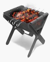 Urban Grill Portable BBQ Grill with Skewers Urban Grill Portable BBQ Grill with Skewers