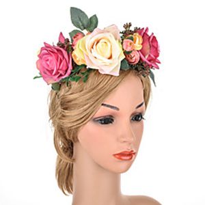 Princess Retro Vintage Rococo 18th Century Fascinators Hat Flower Headdress Women's Costume Red  Blue Vintage Cosplay Event  Party Festival  Headwear Lightinthebox
