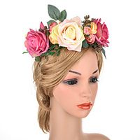 Princess Retro Vintage Rococo 18th Century Fascinators Hat Flower Headdress Women's Costume Red  Blue Vintage Cosplay Event  Party Festival  Headwear Lightinthebox - thumbnail