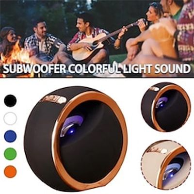 Mini Wireles Speaker LED Colorful Light Sound Audio Portable Subwoofer Gift miniinthebox Mini Wireles Speaker LED Colorful Light Sound Audio Portable Subwoofer Gift miniinthebox