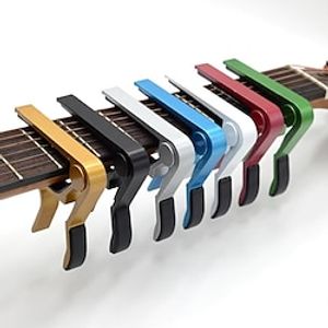 High Quality Aluminium Alloy Metal Guitar Capo Quick Change Clamp Key Acoustic Classic Guitar Capo Tone Adjusting Guitar Parts miniinthebox
