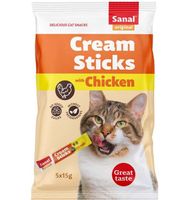 Sanal Cat Cream Sticks With Chicken 75G - (Buy 3 Get 1 Free)