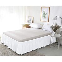 Ruffled Solid Bed Skirt Wrap Around Style Elastic Bed Wrap Ruffle Bed Skirt Lightinthebox - thumbnail