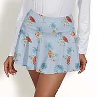 Women's Tennis Skirts Golf Skirts Breathable Quick Dry Moisture Wicking Tennis Clothing Golf Apparel Regular Fit 2 in 1 Golf Tee Pocket Animal Summer Tennis Golf Pickleball miniinthebox - thumbnail
