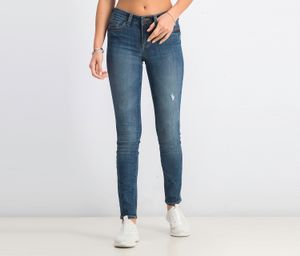 Womens Mid Rise True Skinny Ankle Jeans  Indigo