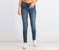 Womens Mid Rise True Skinny Ankle Jeans  Indigo - thumbnail