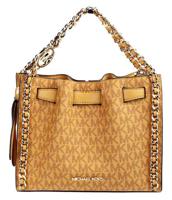 Michael Kors Mina Small Belted Cider Signature PVC Chain Inlay Crossbody Bag - 87148