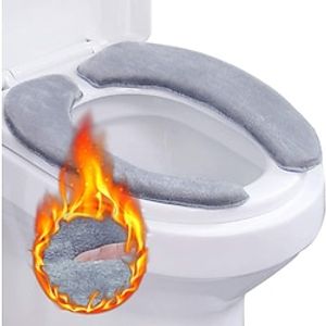 Toilet Seat Cover, 2 Pairs Toilet Seat Cover, Toilet Seat Warmer, Memory Toilet Seat Cushion, Washable Foam Toilet Seat Pad, Toilet Warmer Pad Lightinthebox