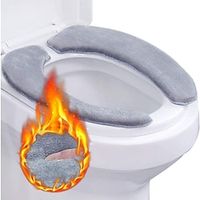 Toilet Seat Cover, 2 Pairs Toilet Seat Cover, Toilet Seat Warmer, Memory Toilet Seat Cushion, Washable Foam Toilet Seat Pad, Toilet Warmer Pad Lightinthebox - thumbnail
