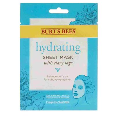 Burts Bees Hydrating Sheet With Clary Sage For Women 0.33oz Face Mask Burts Bees Hydrating Sheet With Clary Sage For Women 0.33oz Face Mask