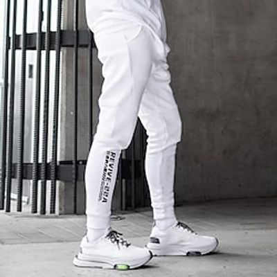 Men's Trousers Sports Skinny Tights Drawstring Full Length Pants Daily Leisure Sports Micro-elastic Letter Soft Sports Mid Waist Blue White Black M L XL XXL 3XL miniinthebox Men's Trousers Sports Skinny Tights Drawstring Full Length Pants Daily Leisure Sports Micro-elastic Letter Soft Sports Mid Waist Blue White Black M L XL XXL 3XL miniinthebox