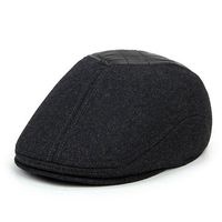 Men Winter Warm Beret Caps With Earmuffs