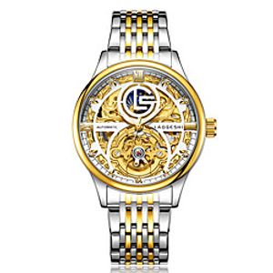 laogeshi men's watch fashion luminous waterproof hollow men's mechanical watch miniinthebox