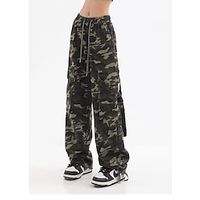 Women's Cargo Camo Camouflage Pants Pants Trousers Full Length Fashion Streetwear Street Daily Grey Green M L Fall Winter Lightinthebox - thumbnail