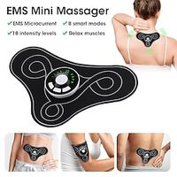 8 Mode Neck Massager 18 Level Adjust Electric Cervical Massage Gel Pads Stickers Stimulator Vibrator Body Muscle Relief Pain miniinthebox - thumbnail