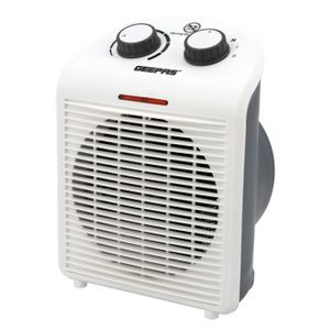 Geepas Fan Heater With 2 Heat Setting-(White/Red)-(GFH28520)