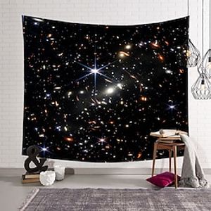 Galaxy Wall Tapestry NASA Art Decor Blanket Curtain Infrared Image of The Distant Universe Hanging Home Bedroom Living Room Decoration Polyester Lightinthebox