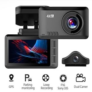 4K 2160P UHD Dash Cam Car Camera DVR Vehicles Front And Rear Night Vision Video Recorder Dashcam Built-In GPS WiFi Lightinthebox