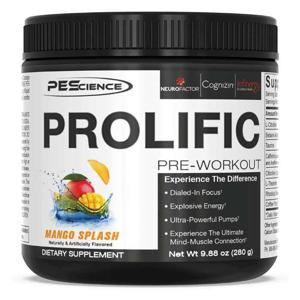 PEScience Prolific Pre Mango Splash 40serv