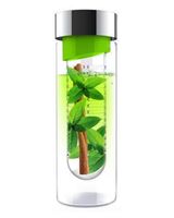 Asobu 600ML Flavour It Bottle Green & Silver