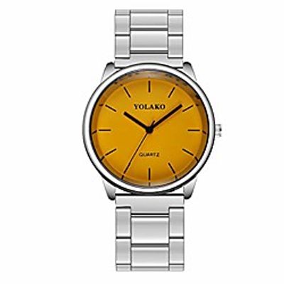 Koolsants Ladies Simple Girl Stainless Steel Band with Simple Mirror Quartz Watch Analog Watches Ornaments Lightinthebox