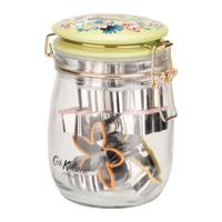 Cath Kidston Painted Table Glass Jar with 6 Cookie Cutters - thumbnail