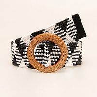 Women's Belt Other Leather Type White Waist Belt Color Block Lightinthebox - thumbnail