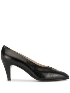 Chanel Pre-Owned CC logo pointed pumps - Black