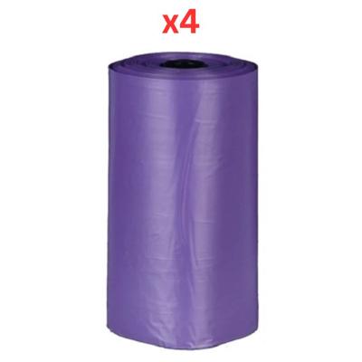 Trixie Medium Lavender Scent Dog Dirt Bags 4X20Pcs (Pack of 4)
