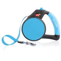 Wigzi Retractable Tape Gel Handle Leash Blue Large (Pack of 2)