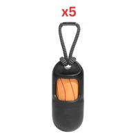 Zee dog Poop Bag Dispenser With Compostable Refill Black (Pack of 5) Zee dog Poop Bag Dispenser With Compostable Refill Black (Pack of 5)