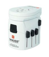 Skross 1302535 PRO– World & USB Multi Adapter 6.3A White