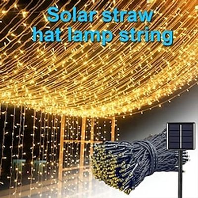 1pc Solar Outdoor Lights String Lamp, Outdoor Atmosphere Lights, Decorative String, Garden Light, Holiday Lighting, Night Light, 8-Modes, For Christmas, Halloween, Valentine's Day, Balcony Decorations Lightinthebox