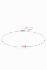 White-Gold & Pink Opal Cleo Bracelet