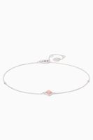 White-Gold & Pink Opal Cleo Bracelet - thumbnail
