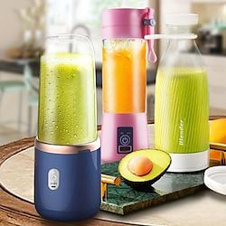 USB Rechargeable Portable Blender - 6-Blade 2-in-1 Juicer Water Bottle for Smoothies, 1500mAh Battery Lightinthebox