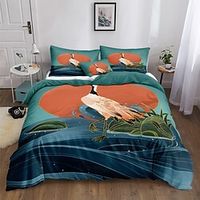 Chinese Style 3-Piece Duvet Cover Set Hotel Bedding Sets Comforter Cover with Soft Lightweight Microfiber, Include 1 Duvet Cover, 2 Pillowcases (1 Pillowcase for Twin/Single) miniinthebox Chinese Style 3-Piece Duvet Cover Set Hotel Bedding Sets Comforter Cover with Soft Lightweight Microfiber, Include 1 Duvet Cover, 2 Pillowcases (1 Pillowcase for Twin/Single) miniinthebox